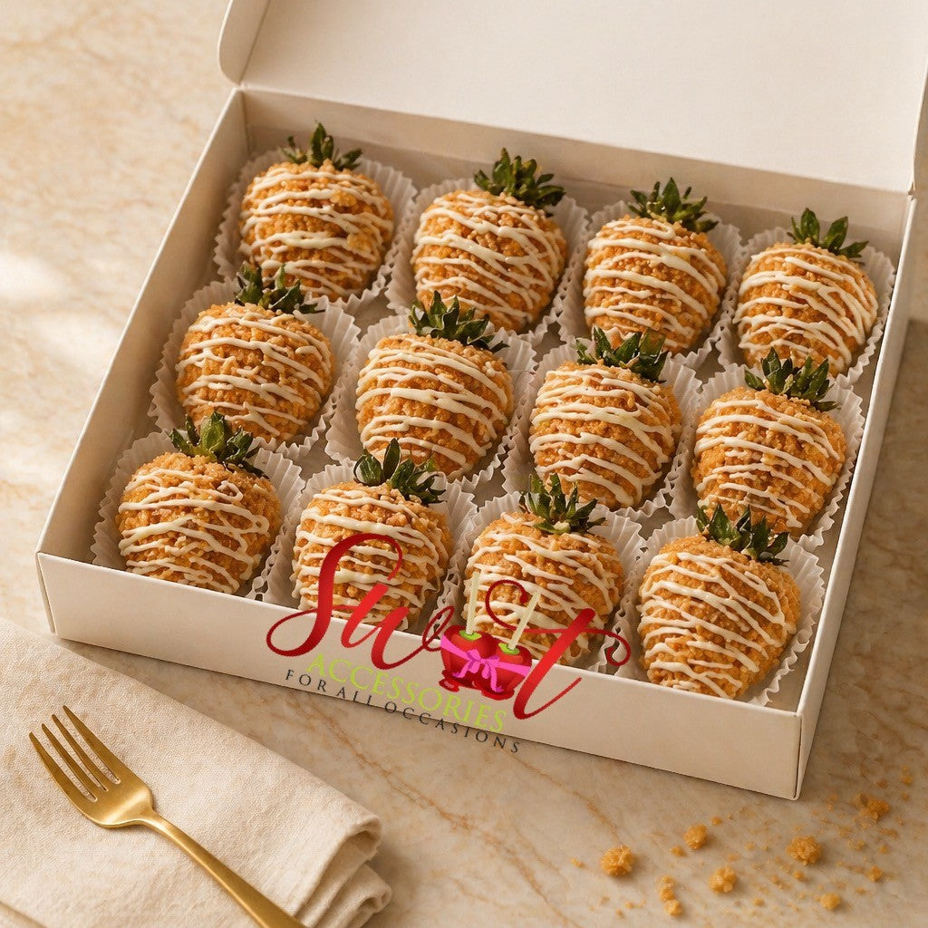 Chocolate Covered Strawberries with Crumbles